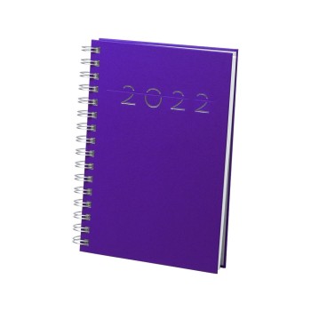 Agenda de anillas tamaño A5 con logo