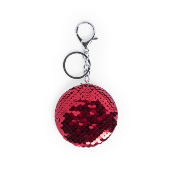 Llavero de lentejuelas publicitario