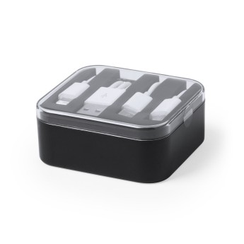 Cable cargador Micro USB, C y Lightning publicitario