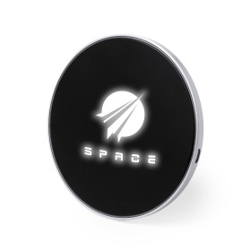 Cargador circular con tecnología QI publicitario