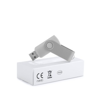Memoria USB 16GB con mecanismo giratorio publicitaria