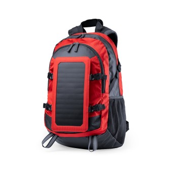 Mochila con carga solar de 6.5W con logo