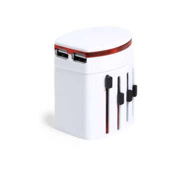 Adaptador Enchufes para viaje y oficina publicitario