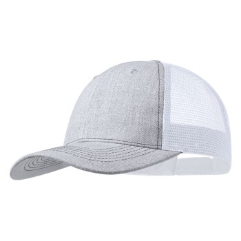 Gorra con tela de rejilla con logo