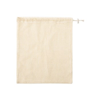 Bolsas de redecilla algodón crudo publicitaria