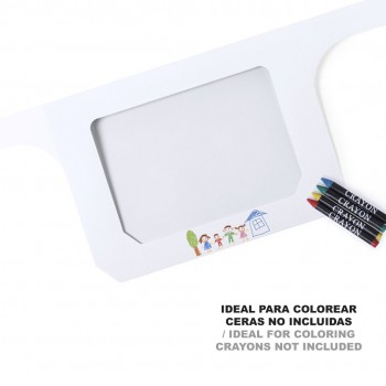 Pantallas faciales en pet y cartón con logo