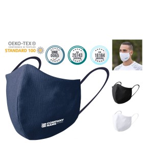 Mascarilla reutilizable OEKO-TEX para merchandising