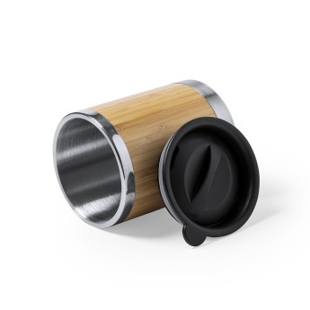 Vaso Bambú / Acero Inox promocional