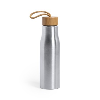 Bidón de Acero Inox con Bambú para merchandising