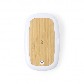 Caja Esterilizadora con base de carga en bambú personalizado