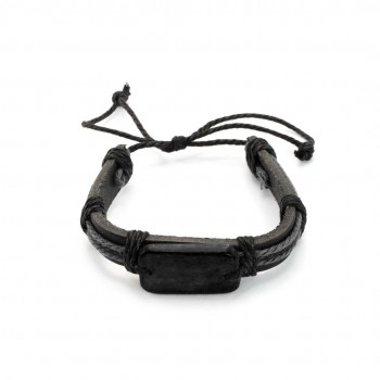 Pulsera piel ajustable promocional