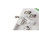 Adaptador Enchufes blanco publicitario