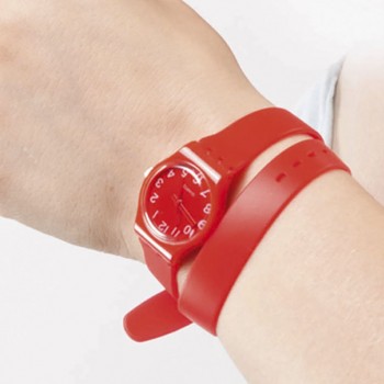 Reloj de silicona analógico personalizado