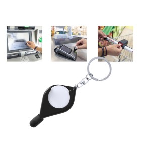 Llaveros moneda puntero táctil publicitario