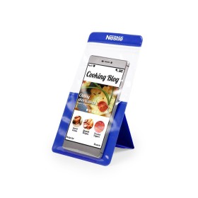 Portador pantalla táctil con logo