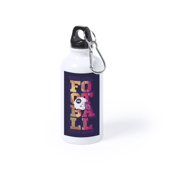 Bidón de aluminio con mosquetón personalizado