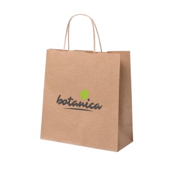 Bolsas de papel Kraft 22 x 23 cm publicitaria