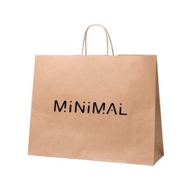 Bolsas de papel Kraft 41 x 32 cm publicitaria