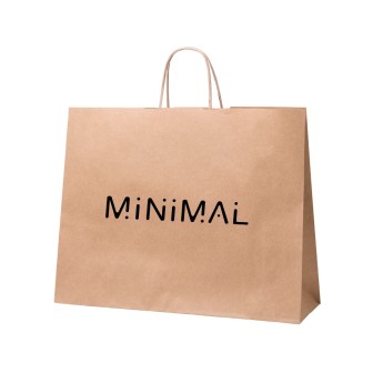 Bolsas de papel Kraft 41 x 32 cm publicitaria