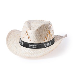Sombreros de paja con cinta para merchandising