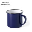 Taza de metal Vintage