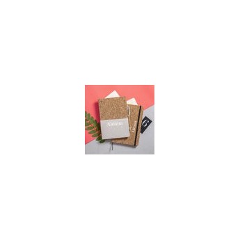 Bloc de notas ecológico en corcho natural con logo