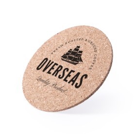 Posavasos de corcho natural publicitario
