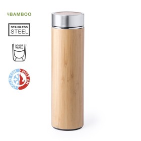 Bidón Bambú y Acero Inox para merchandising