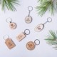 Llavero de Madera natural personalizado