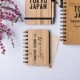Libreta de anillas en bambú personalizada