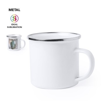 Taza metálica retro personalizada