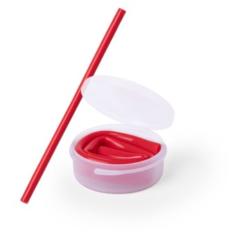 Pajita plegable reutilizable con logo