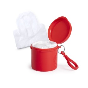 Poncho de adulto con caja y mosquetón promocional