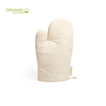 Manopla de algodón 100% orgánico publicitaria