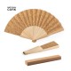 Abanico Madera/ Corcho Natural con logo