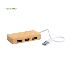 Puerto USB Bambú para merchandising