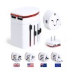Adaptador Enchufes para viaje y oficina