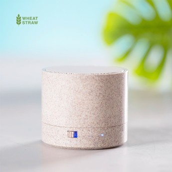 Altavoz en Caña de Trigo/ ABS con logo