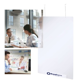 Mampara protección colgante barata