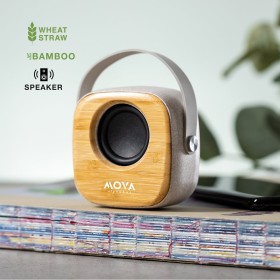 Altavoz Bluetooth Caña de Trigo y  con logo