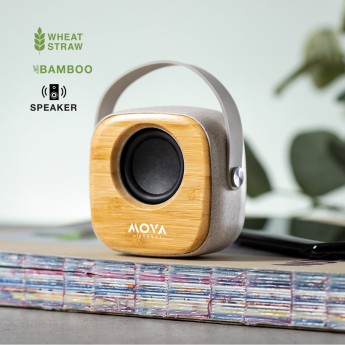 Altavoz Bluetooth Caña de Trigo y  con logo