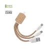 Cable cargador y llavero USB