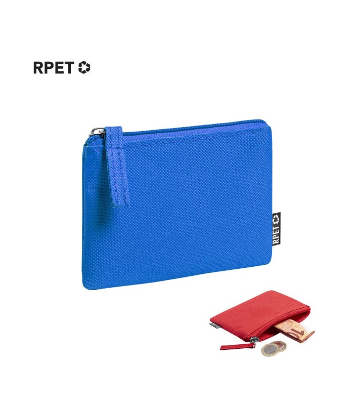 Monederos de cremallera hechos con materias