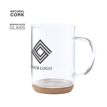 Taza en corcho natural con logo