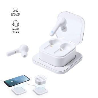 Auriculares con Base de carga para móviles personalizada