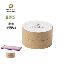 Cargador de cartón reciclado/ caña de trigo personalizado