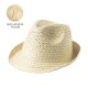 Sombrero acabado natural promocional