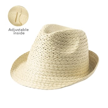 Sombrero acabado natural promocional