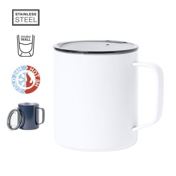 Taza Térmica con doble pared y aislamiento con logo