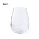 Vaso de cristal curvado de 500ml para merchandising